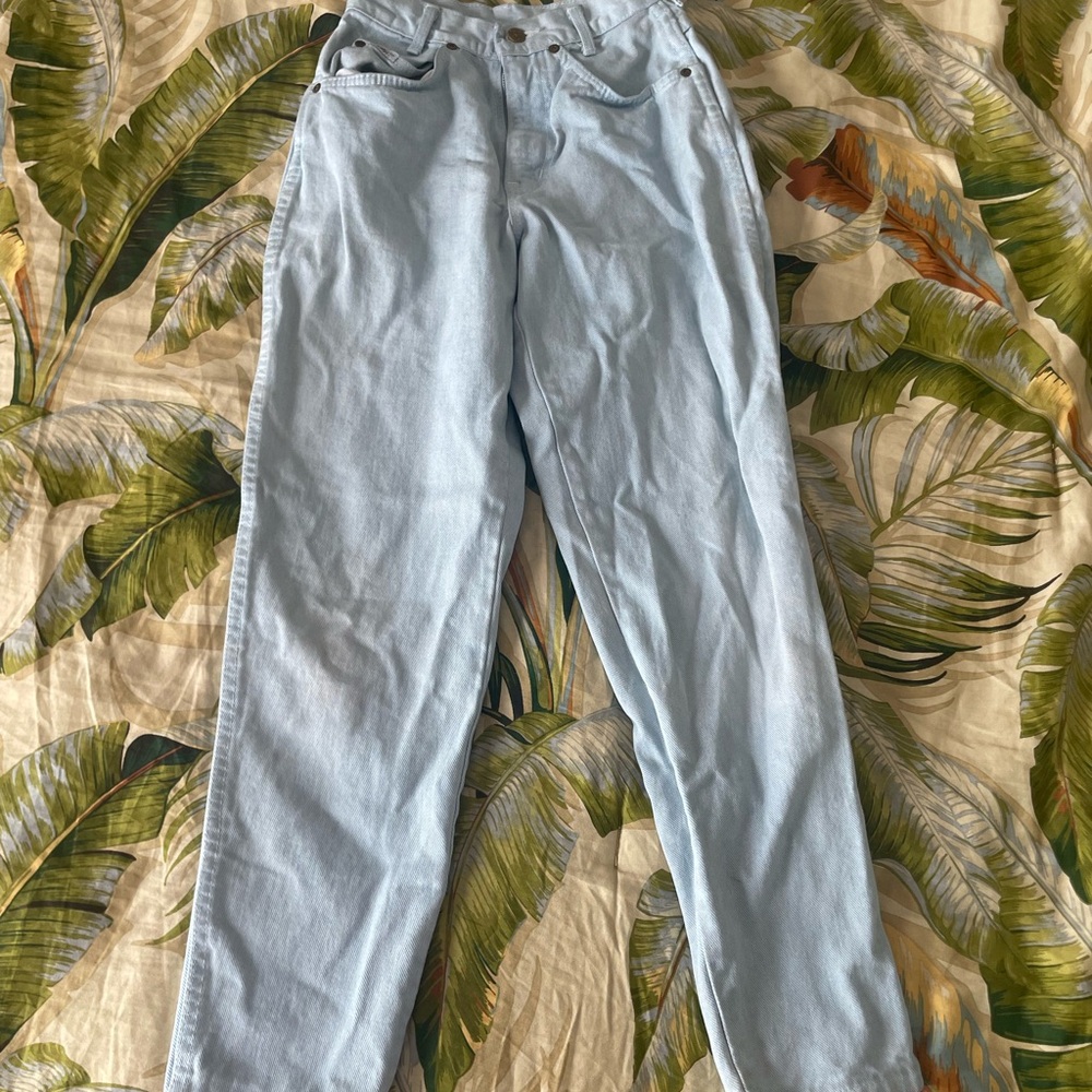Chic Sky Blue Denim Pants